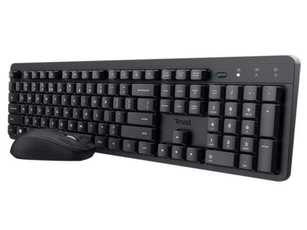 Tastatura+miš TRUST ODY II bežicni set/Silent/SRB/crna
