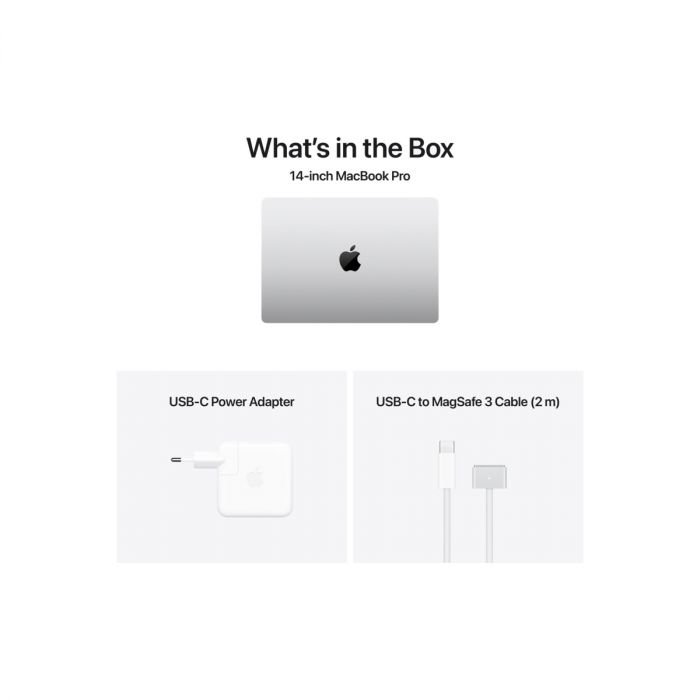 14-inčni MacBook Pro M4 Pro sa 12-jezgarnim CPU-om i 16-jezgarnim GPU-om, 24GB objedinjene memorije i 512GB SSD-om - Silver