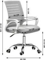 Radna stolica OC-009 Siva - Slika 3