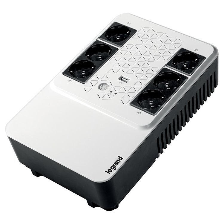 181203150008341933.jpg UPS Legrand Keor Multiplug 600VA/360W, Single phase, Line Interactive Technology- VI, Simulated SineWave,Cold Start Function,USB charger -  Type A female/5 V, Outlet-6xGerman Standard, Quantity of internal batteries - 1pc 12V 7.2Ah, Internal AVR. - Slika 2
