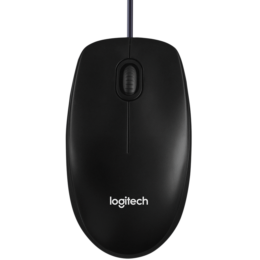 220316150022319039.jpg LOGITECH B100 Corded Mouse - BLACK - USB - B2B - Slika 1