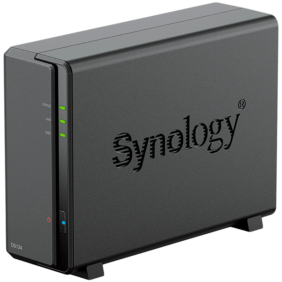 230822160030783313.jpg Synology DiskStation DS124 1-Bay NAS, CPU 4-core 1.7 GHz, 1 GB DDR4, 1 x 1Gbe LAN, 2 x USB 3.2 - Slika 2