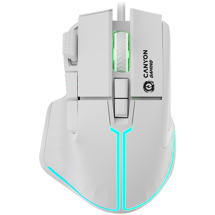 240221150013429214.jpg CANYON mouse Fortnax GM-636 RGB 9buttons Wired White - Slika 1