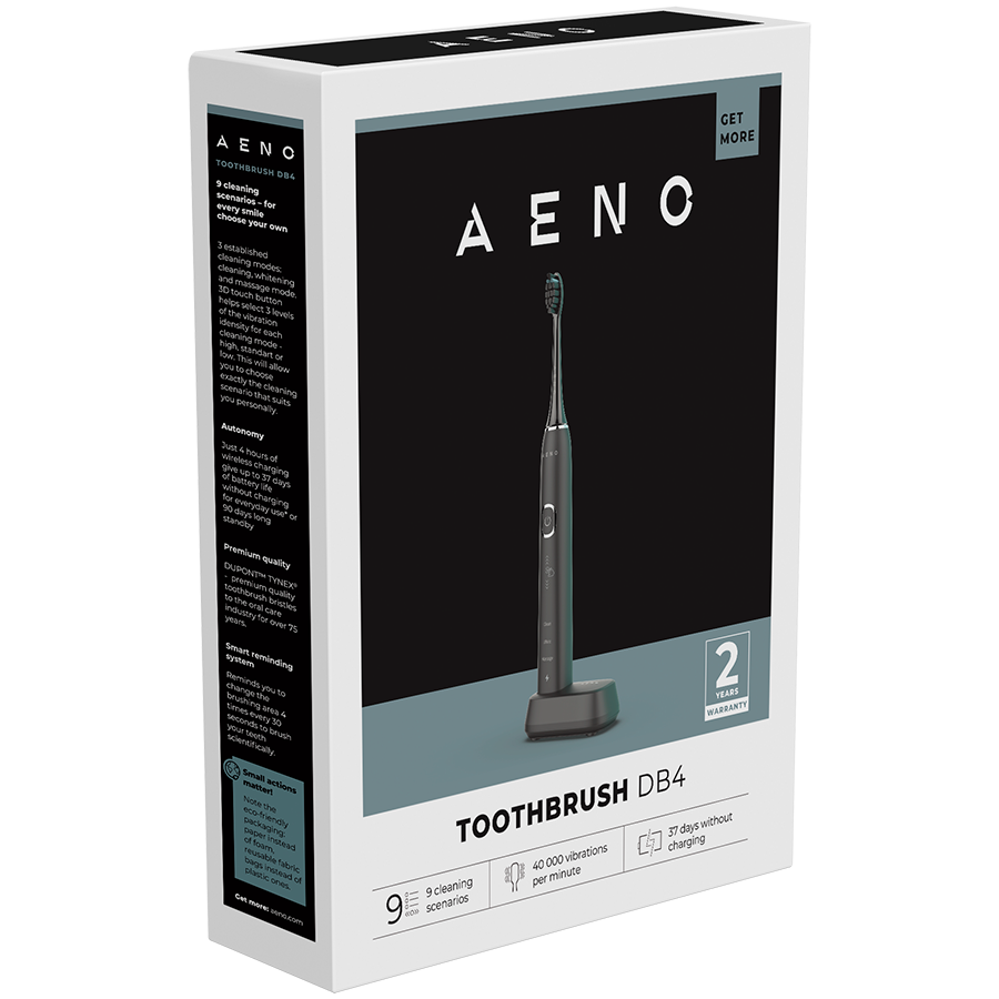 241016180025505926.jpg AENO Sonic Electric Toothbrush, DB4: Black, 9 scenarios, with 3D touch, wireless charging, 46000rpm, 40 days without charging, IPX7 - Slika 8