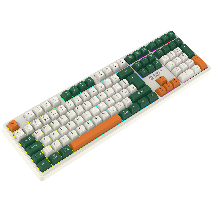 250122110009794200.jpg CANYON keyboard Shadder GKW-11 Mech RGB UK/US Wireless White - Slika 6