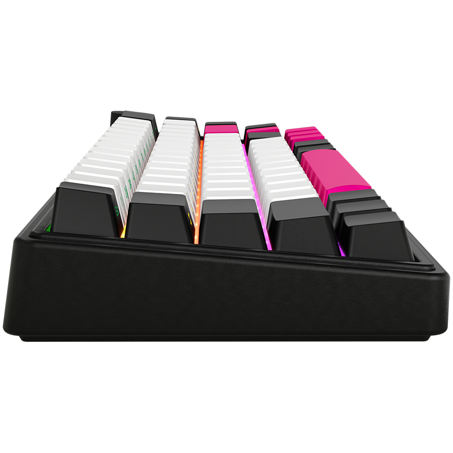 250318150009589354.jpg LORGAR KBP70MW, Wireless 65% Mechanical Gaming Keyboard Pro, Black/red, EN layout - Slika 4