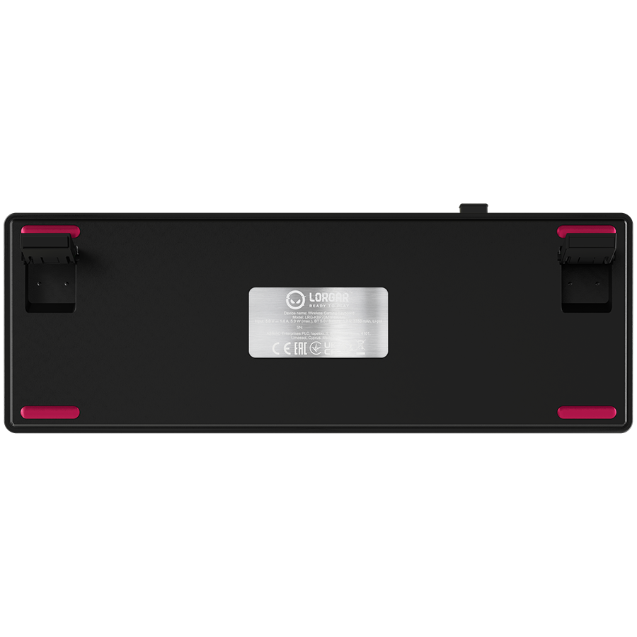 250319084001148341.jpg LORGAR KBP70MW, Wireless 65% Mechanical Gaming Keyboard Pro, Black/red, EN layout - Slika 9