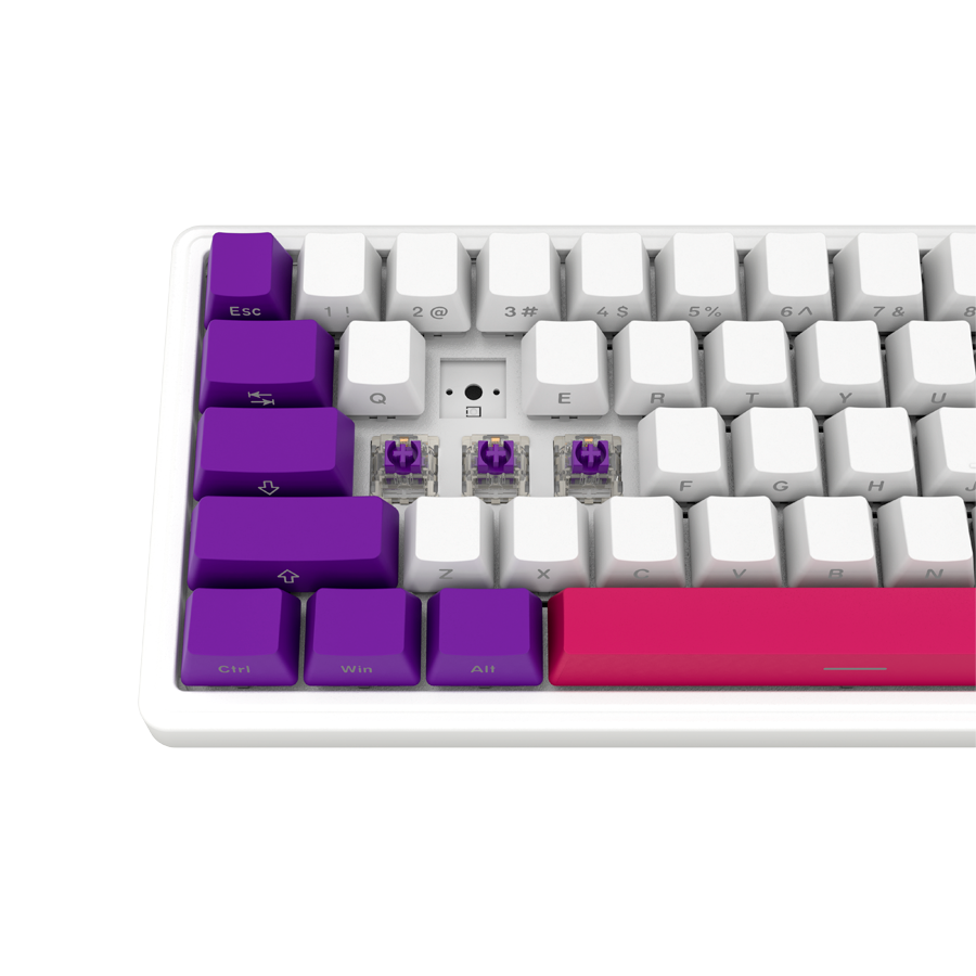 250319110009609944.jpg LORGAR KBP70MW, Wireless 65% Mechanical Gaming Keyboard Pro, White, EN layout - Slika 8