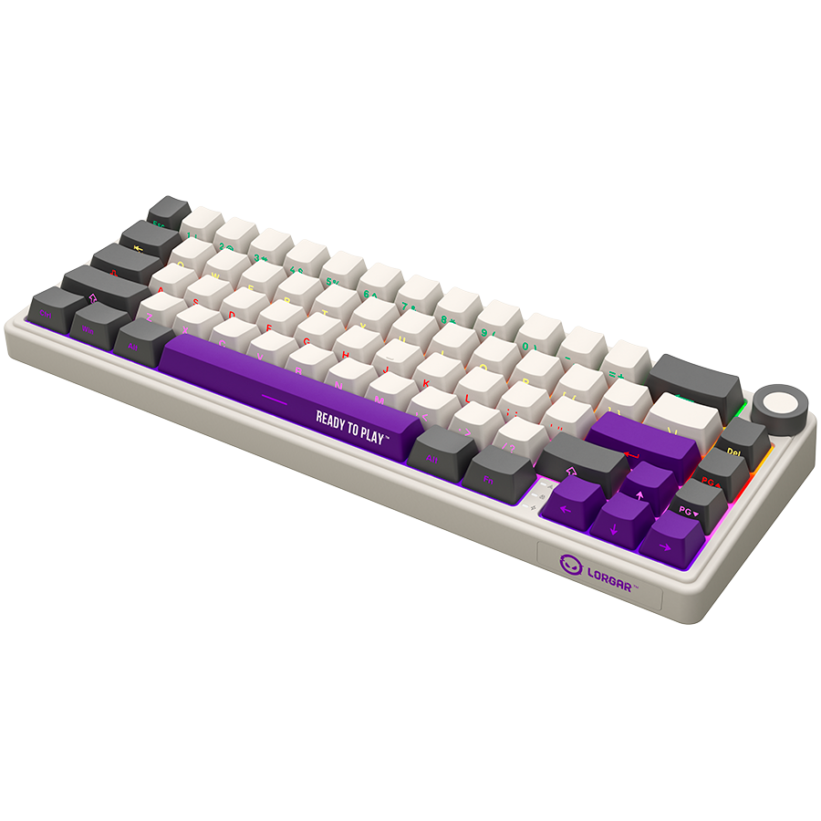 250319110009876522.jpg LORGAR KBP70MW, Wireless 65% Mechanical Gaming Keyboard Pro, Beige, EN layout - Slika 2