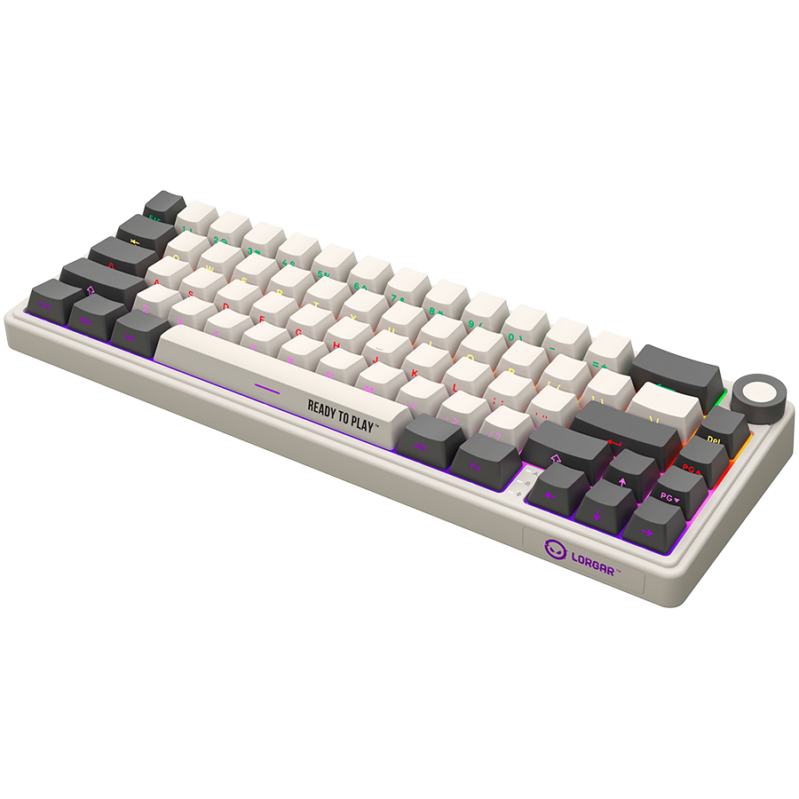 250319110009994431.jpg LORGAR KBP70MW, Wireless 65% Mechanical Gaming Keyboard Pro, Beige, EN layout - Slika 7