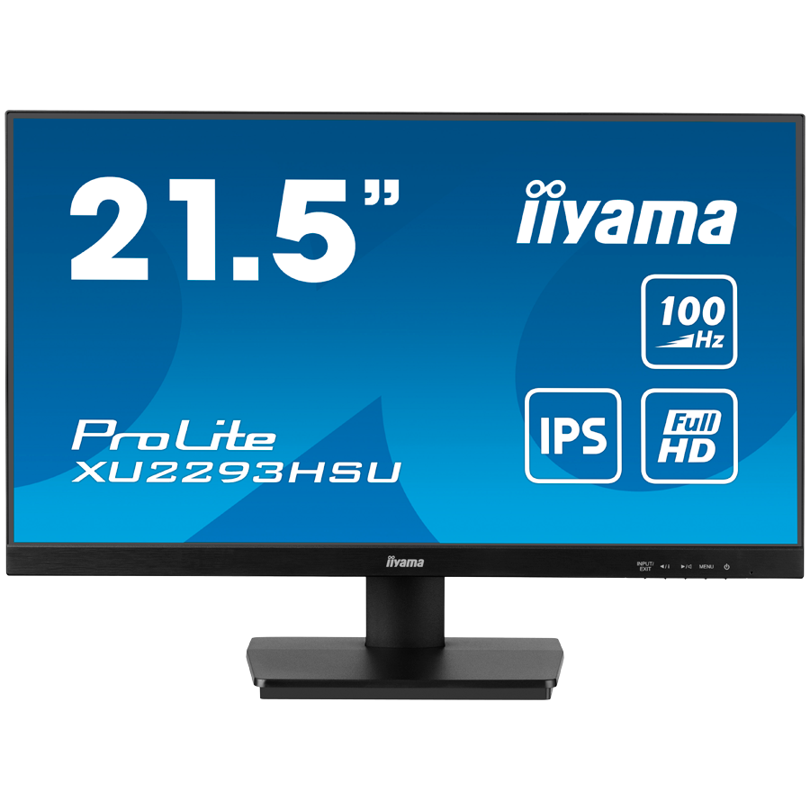 IIYAMA Prolite XU2293HSU-B7 Business Monitor - 54.5 cm (21.5"), FULL HD (1920x1080), IPS LED, 100Hz, 300 cd/m², matte / black