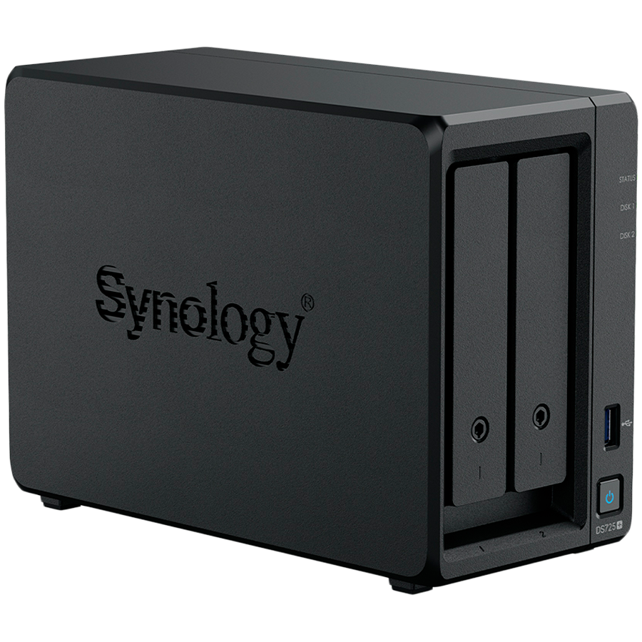 250723140011676084.jpg Synology DS725+, Tower, 2-Bays 3.5'' SATA HDD/SSD, 2 x M.2 2280 NVMe SSD, CPU AMD Ryzen R1600 dual-core (4-thread), max. boost up to 3.1 GHz, 4 GB DDR4 ECC SODIMM, 1 x 2.5 GbE, 1 x 1GbE, 1 x USB 3.2, 1 x eSATA USB-C, 1.51 kg, 3y - Slika 6