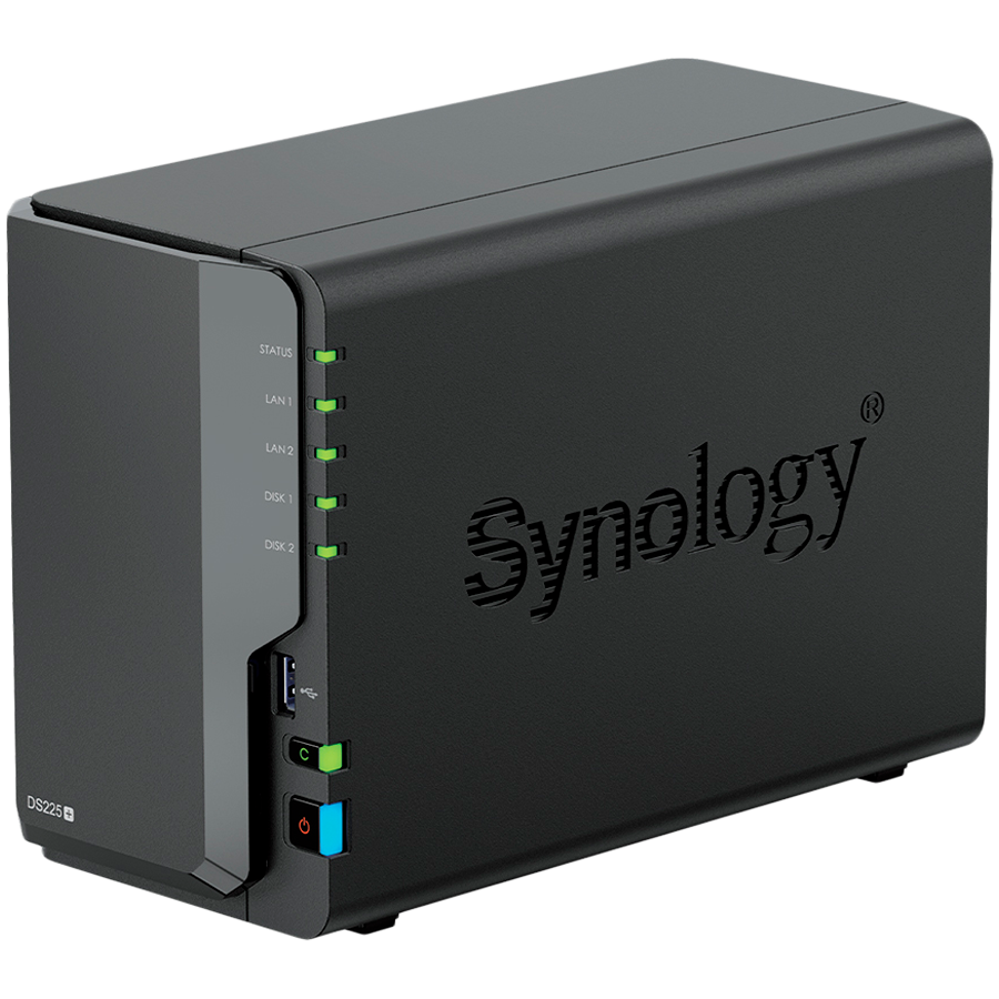 250821140011091791.jpg Synology DS225+, Tower, 2-bays 3.5'' SATA HDD/SSD, CPU Inte Celeron J4125 4-core (4-thread) 2.0 GHz, burst up to 2.7 GHz, 2 GB DDR4 non-ECC (expandable up to 6 GB), 1xRJ-45 1GbE LAN, 1xRJ-45 2.5 GbE LAN, 2xUSB 3.2 Gen 1, 1.3 kg, 3yr warranty - Slika 2