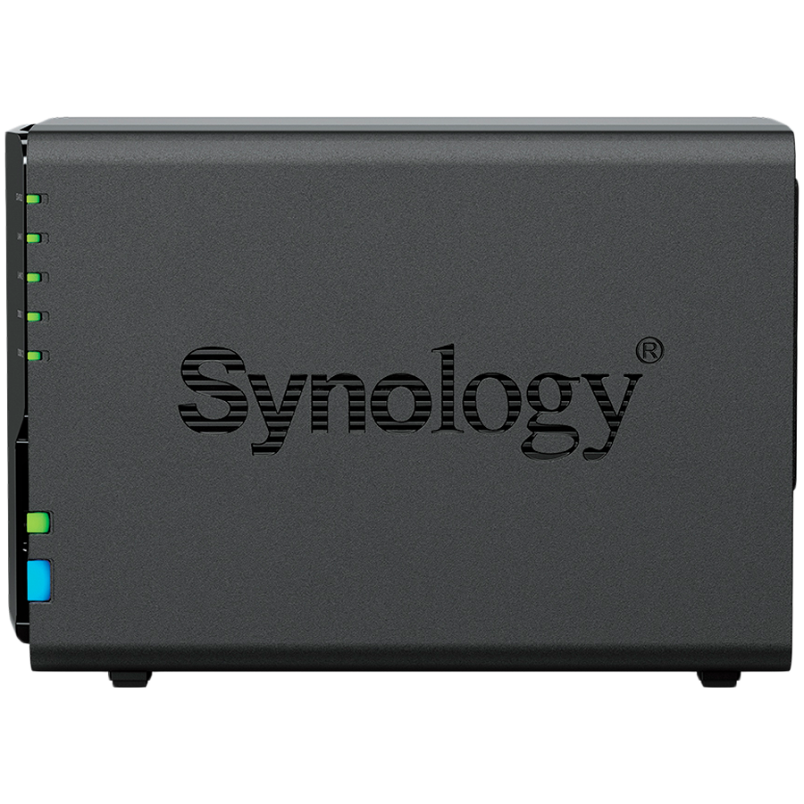 250821140011163926.jpg Synology DS225+, Tower, 2-bays 3.5'' SATA HDD/SSD, CPU Inte Celeron J4125 4-core (4-thread) 2.0 GHz, burst up to 2.7 GHz, 2 GB DDR4 non-ECC (expandable up to 6 GB), 1xRJ-45 1GbE LAN, 1xRJ-45 2.5 GbE LAN, 2xUSB 3.2 Gen 1, 1.3 kg, 3yr warranty - Slika 3