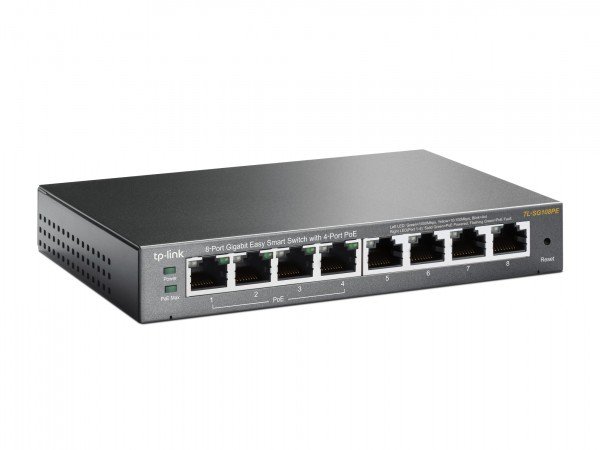 12892.jpg Switch TP Link TL-SG108PE 8-port 10/100/1000/4PoE/Metal - Slika 3