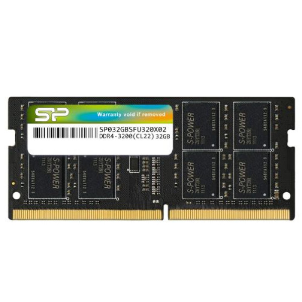 16524.jpg RAM SODIMM DDR4 32GB 3200MHz SiliconPower SP032GBSFU320X02 - Slika 1