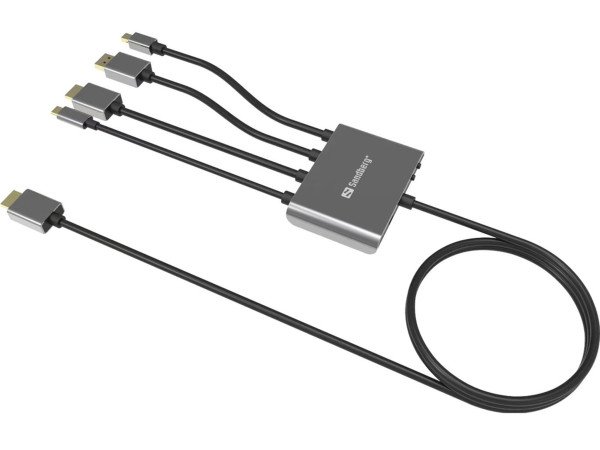 17780.jpg Kabl-display HUB Sandberg All-In-One USB C/DP/m DP/HDMI - HDMI 2m 509-21 - Slika 2