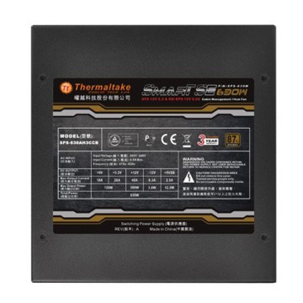 21199.jpg Napajanje 630W Thermaltake Smart SE Modular 87%, SPS-630MPCB 80Plus Bronze - Slika 3