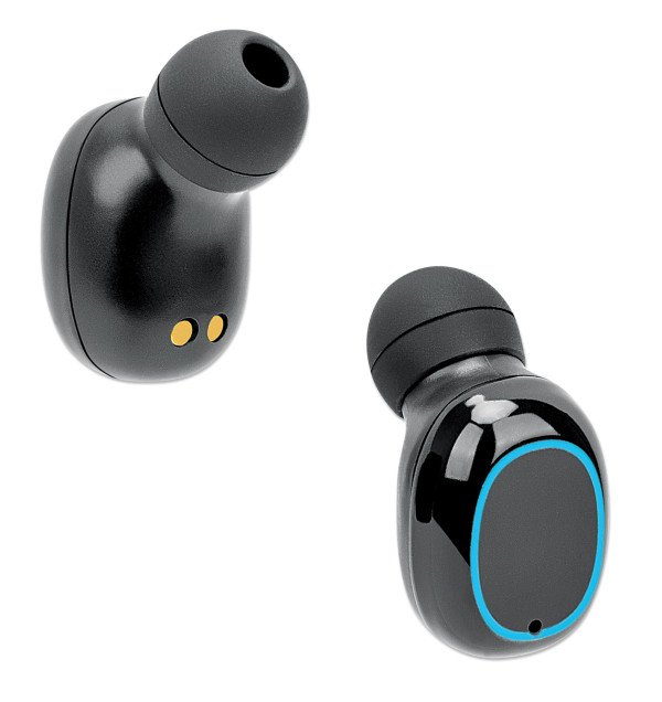 34458.jpg Slušalice TWS Manhattan 180382 Bluetooth 5.0 crne - Slika 3