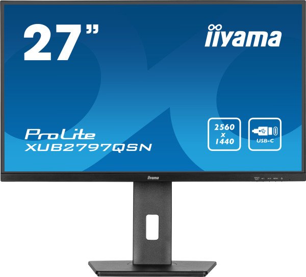 Monitor 27" Iiyama XUB2797QSN-B2 IPS 2560x1440/100Hz/1ms/HDMI/DP/USB/zvučnici