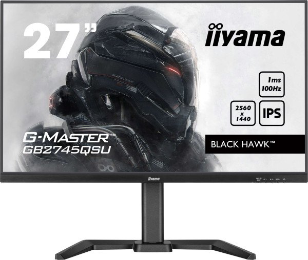 38683.jpg Monitor 27" Iiyama G-Master GB2745QSU-B2 IPS 2560x1440/100Hz/1ms/HDMI/DP/USB/zvu - Slika 1