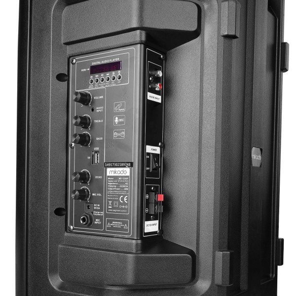 39429.jpg Zvucnik Mikado MD-125KP 40W USB, Bluetooth, micro SD crni - Slika 4