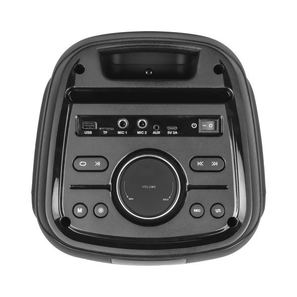 39448.jpg Zvucnik Mikado MD-79KP 30W,3600mAh 3,5mm USB, Bluetooth, micro SD + mikrofo crni - Slika 3