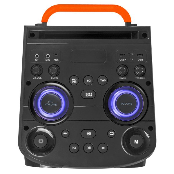 39460.jpg Zvucnik Mikado MD-103KP 200W, 12V 14000mAh USB, Bluetooth, micro SD crni - Slika 4