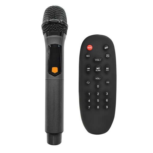 39462.jpg Zvucnik Mikado MD-103KP 200W, 12V 14000mAh USB, Bluetooth, micro SD crni - Slika 2