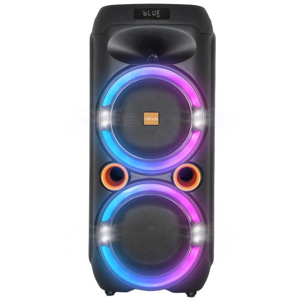 40167.jpg Zvucnik Mikado MD-208KP 40W,3600mAh 3,5mm USB, Bluetooth, micro SD crni - Slika 4