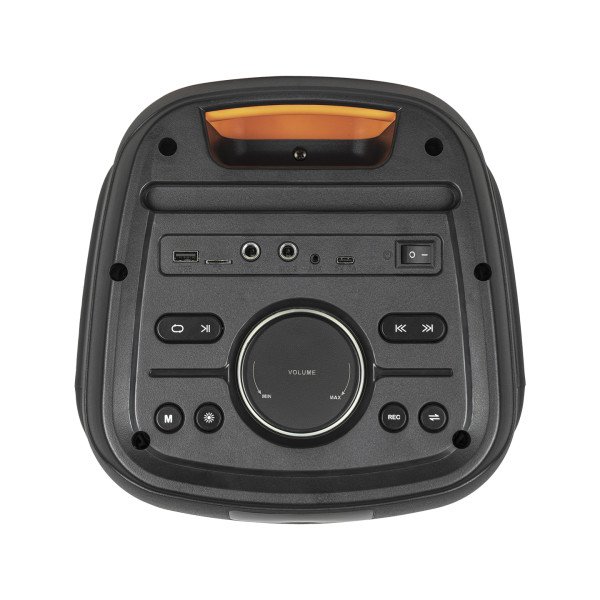 40169.jpg Zvucnik Mikado MD-208KP 40W,3600mAh 3,5mm USB, Bluetooth, micro SD crni - Slika 2