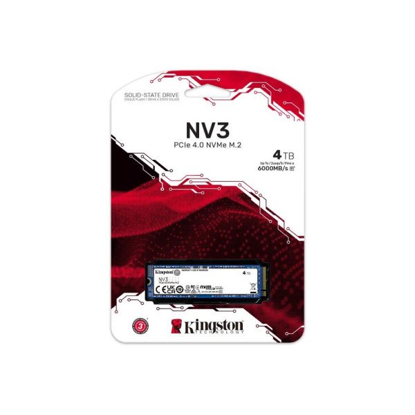 SSD M.2 NVMe Kingston NV3 4TB, Gen.4 SNV3S/4000G