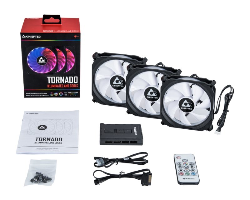 CAS01724_2.jpg Set Ventilatora Tornado RGB CF-3012-RGB 120 x 120 x 25mm (3 komada) - Slika 1