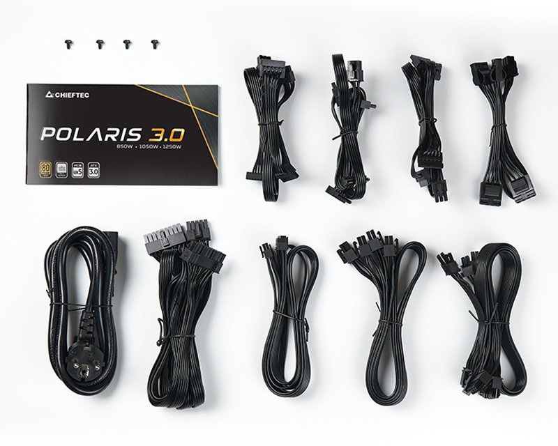 CAS02560_7.jpg PPS-1250FC-A3 1250W POLARIS 3.0 80Plus Gold modularno napajanje 5Y - Slika 1