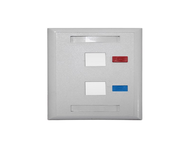 LAN04064_v.jpg Utičnica modularna, za 2 RJ45 modula, 120mm - Slika 1