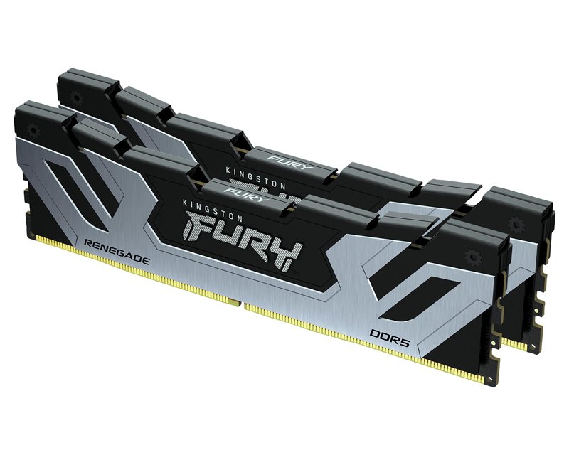 MEM02667_1.jpg CUDIMM DDR5 48GB (2x24GB kit) 8400MT/s KF584CU40RSK2-48 FURY Renegade Silver XMP - Slika 3