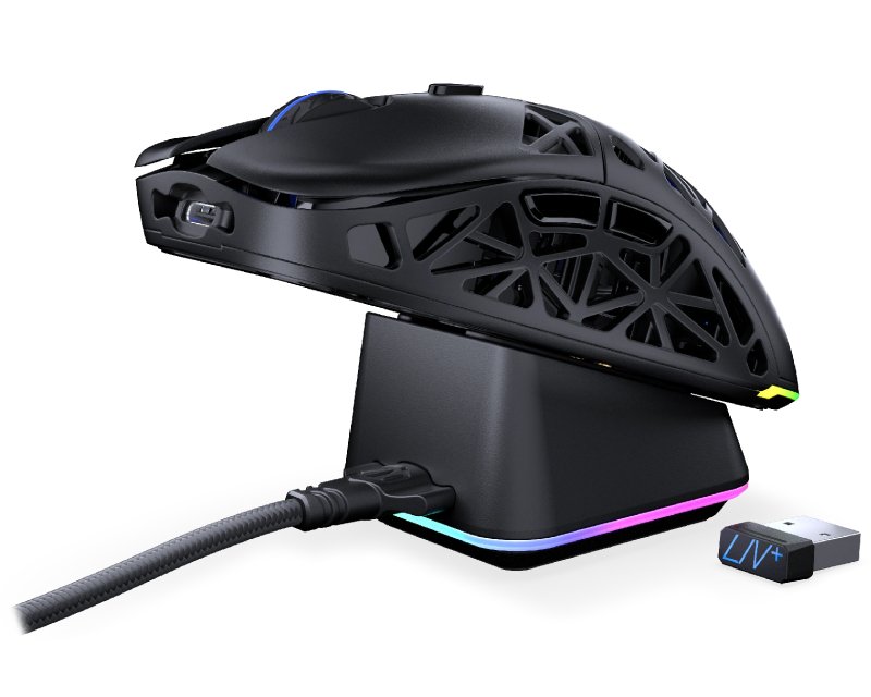 MIS02061_2.jpg LIV Plus Wireless PAW3395 crni miš (EY6A016) - Slika 4