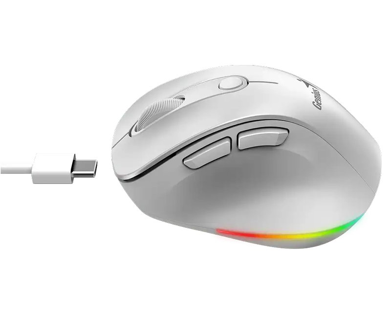 MIS02066_2.jpg Ergo 9000S Pro Pearl White USB Bežični beli miš - Slika 3