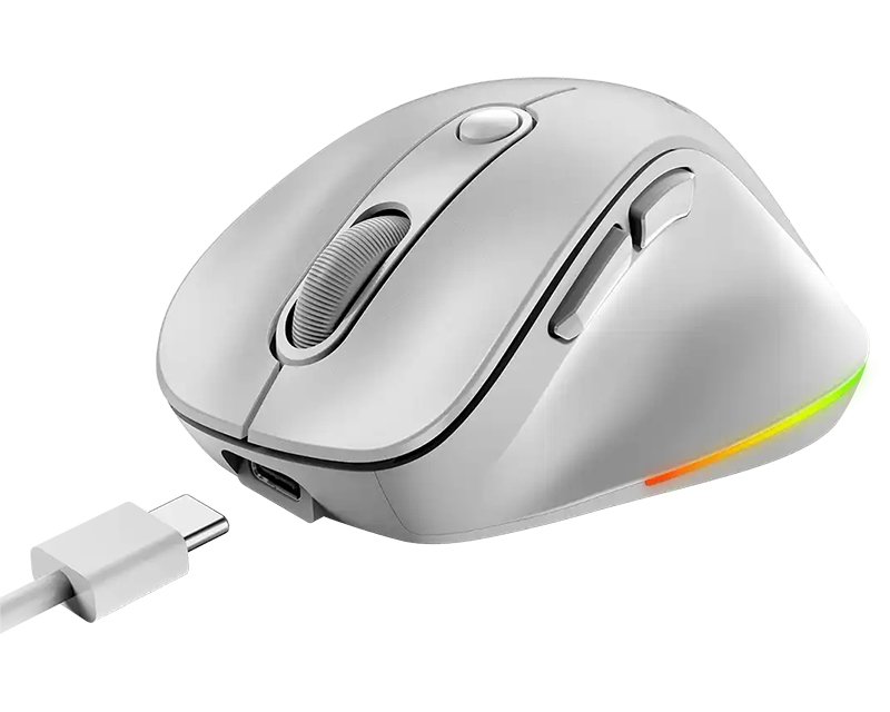 MIS02066_3.jpg Ergo 9000S Pro Pearl White USB Bežični beli miš - Slika 5