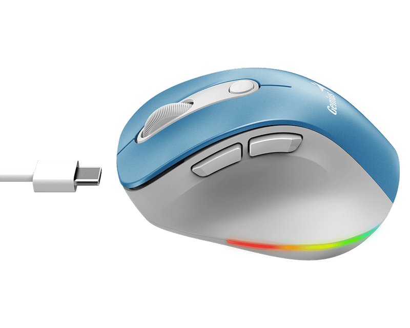 MIS02067_2.jpg Ergo 9000S Pro Light Blue USB Bežični plavi miš - Slika 1