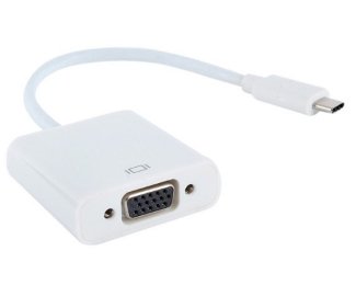 OST03448_v.jpg Adapter USB 3.1 tip C (M) - VGA (F) beli - Slika 1