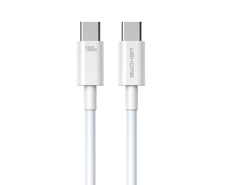 WDC-182 Kabl 3.1 USB tip C M/M 1m, za Superbrzo punjenje 100W/480Mbps, beli