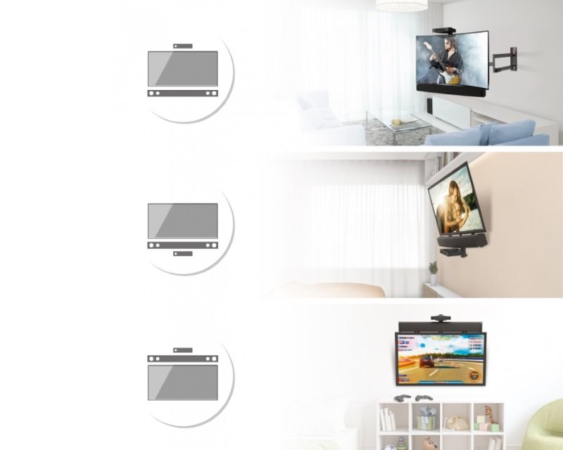 TVZ02291_1.jpg E850.B Univerzalna A/V polica i nosač za soundbar - Slika 2