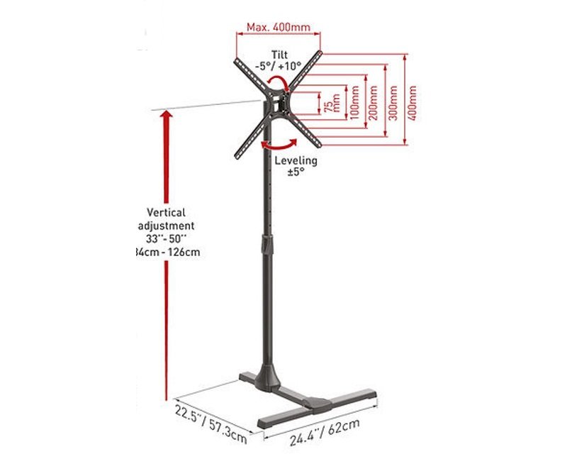 TVZ02333_1.jpg FS310T LCD TV podni nosač od 13 do 65 inča - Slika 9