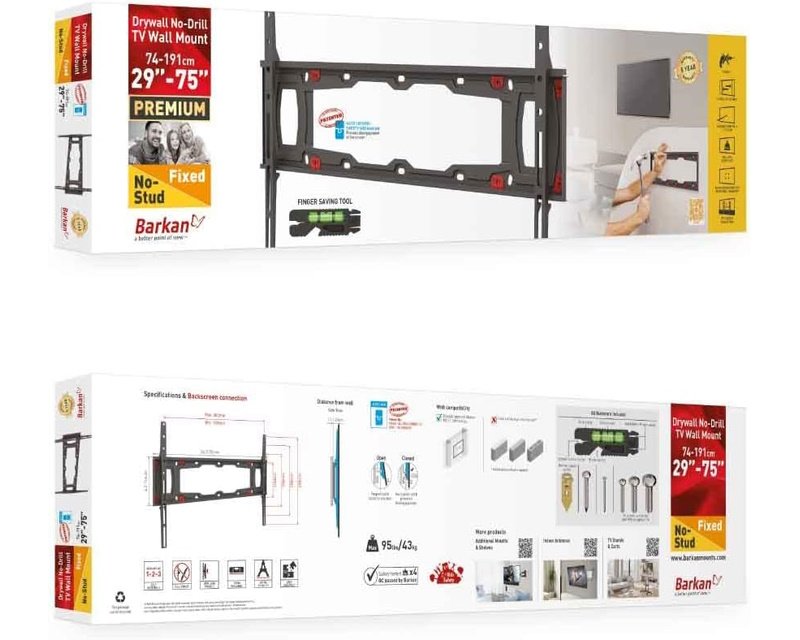 TVZ02505_2.jpg ND400.B LCD TV zidni nosač za gipsane zidove od 29 do 75 inča - Slika 3