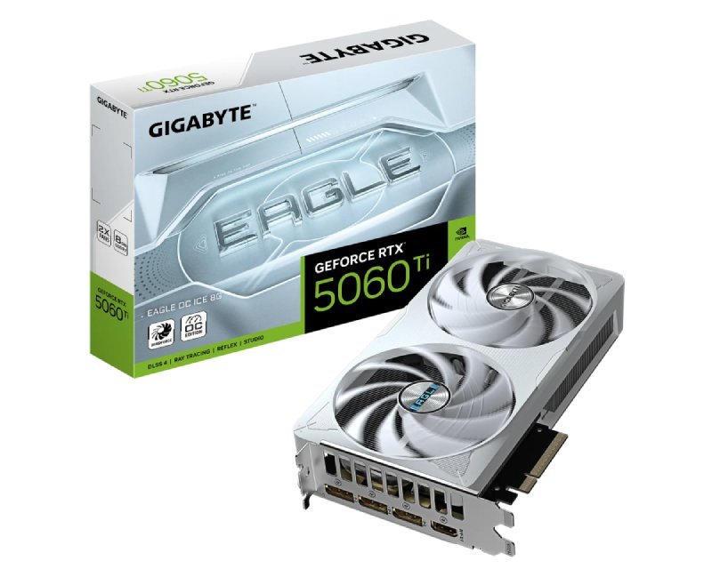 VGA03009_v.jpg nVidia GeForce RTX 5060 Ti EAGLE 8GB 128bit GV-N506TEAGLEOC ICE-8GD rev. 1.0 grafička karta - Slika 7
