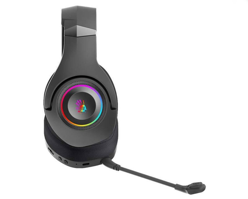 ZVU03152_3.jpg GR270 Bloody 7.1 Virtual Surround 3-IN-ONE RGB Gaming Wireless + wired crne slušalice - Slika 2